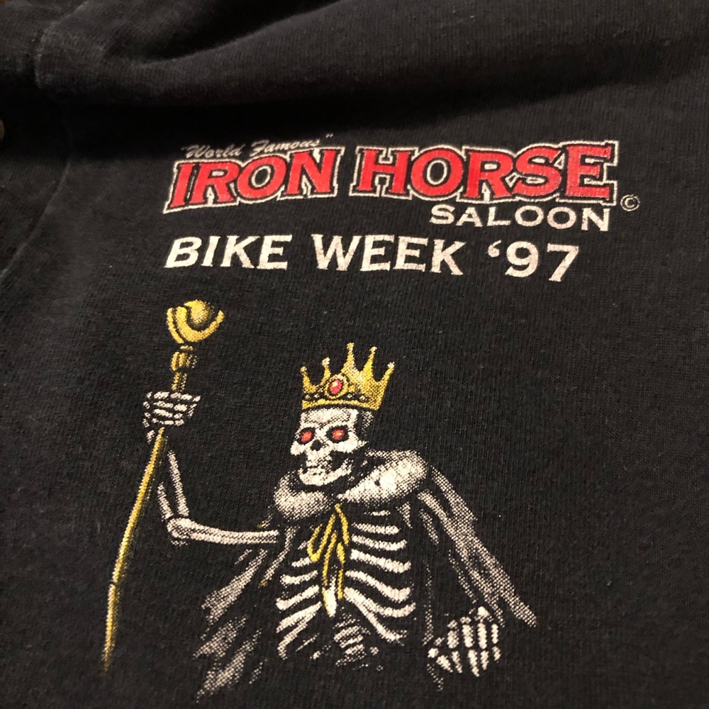 EUC VTG 1997 Iron Horse Saloon Bike Week T-Shirt - Picture 5 of 7